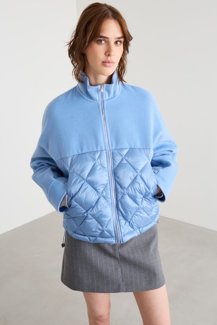 Bi-material padded jacket Intrend - 2