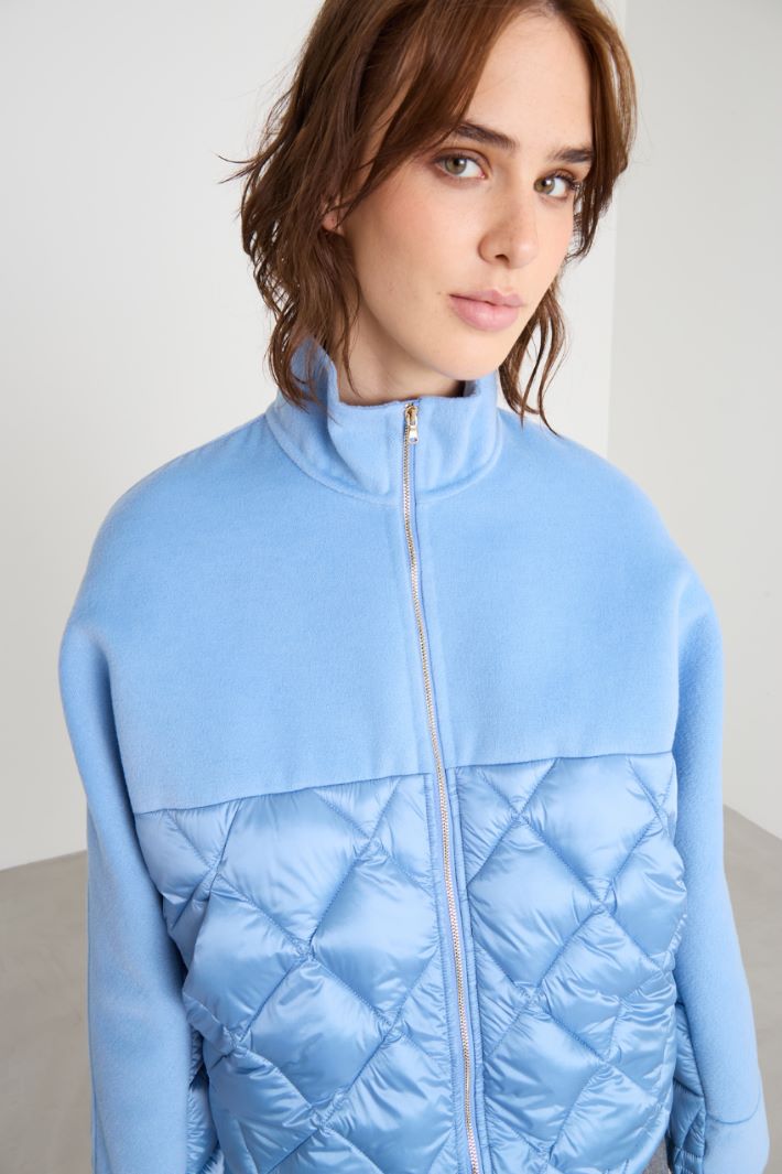 Bi-material padded jacket Intrend - 3