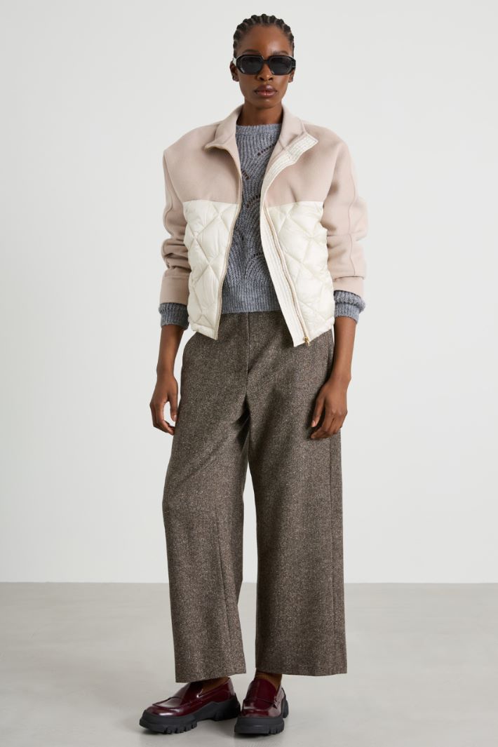 Chaqueta acolchada bimaterial Intrend