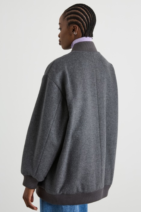 Bomber imbottito in lana Intrend - 3