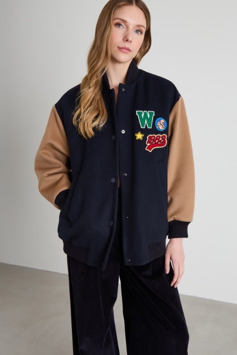 Bomber imbottito in lana