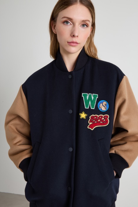 Bomber imbottito in lana