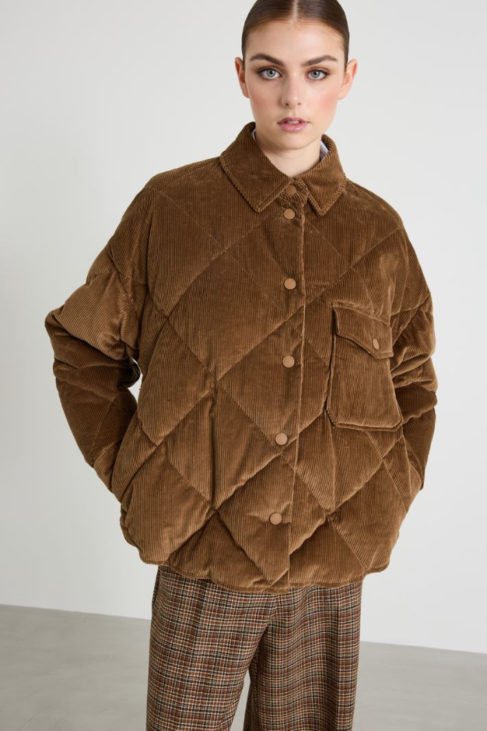 Corduroy down jacket Intrend - 2