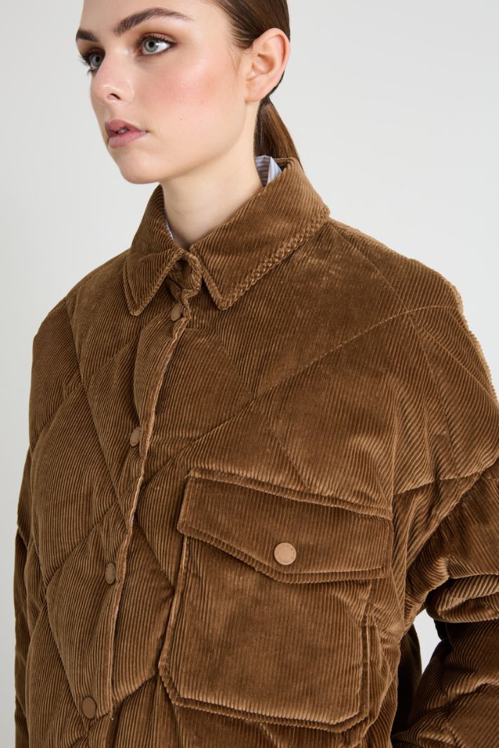 Corduroy down jacket Intrend - 4