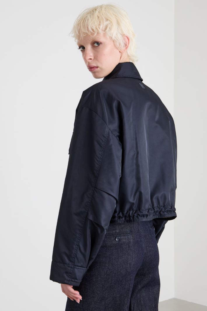 Reversible twill bomber jacket Intrend - 3