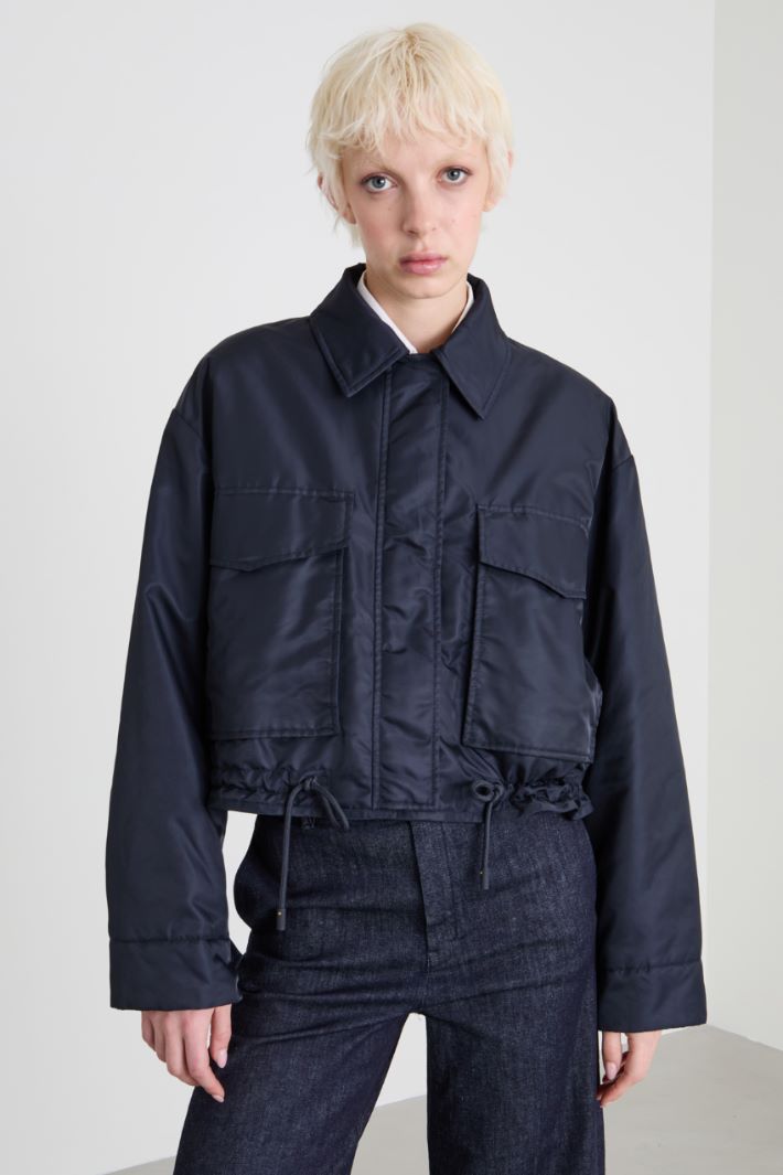 Reversible twill bomber jacket Intrend - 2