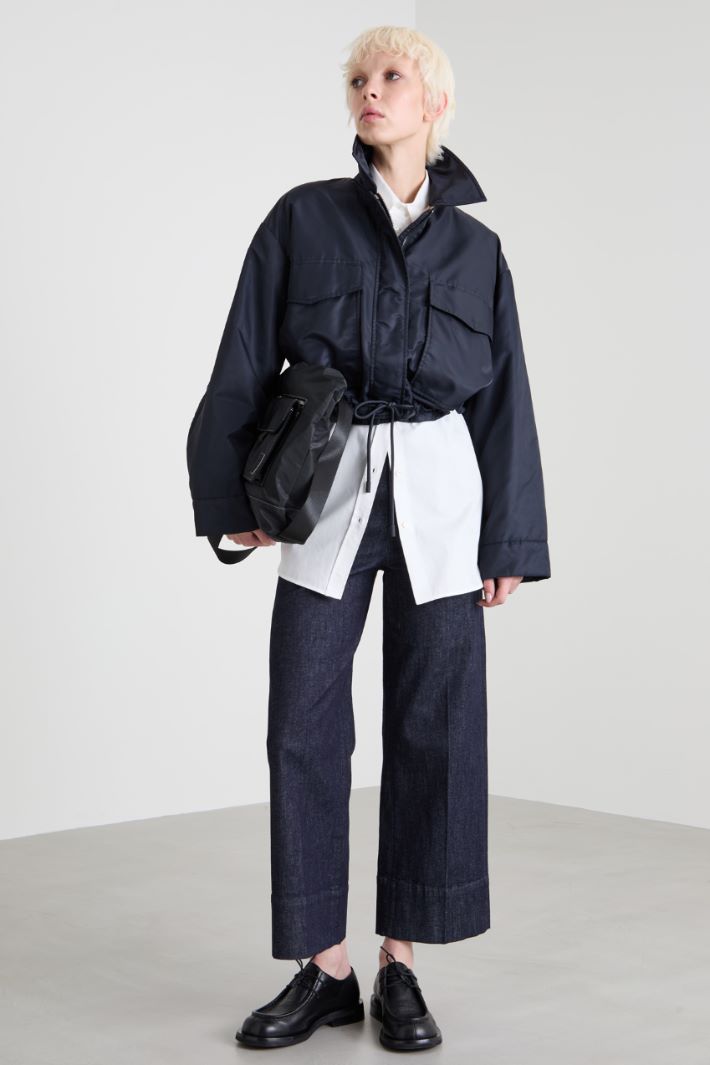 Reversible twill bomber jacket Intrend