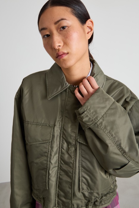 Bomber reversibile in twill