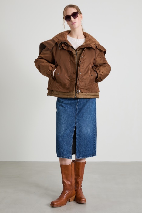 Water-repellent twill parka Intrend