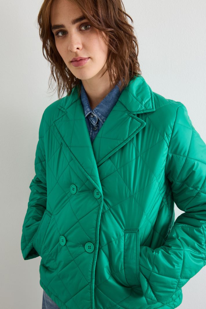 Double-breasted puffer jacket Intrend - 3