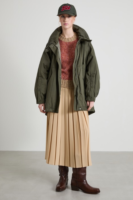 Reversible technical cotton fabric parka Intrend