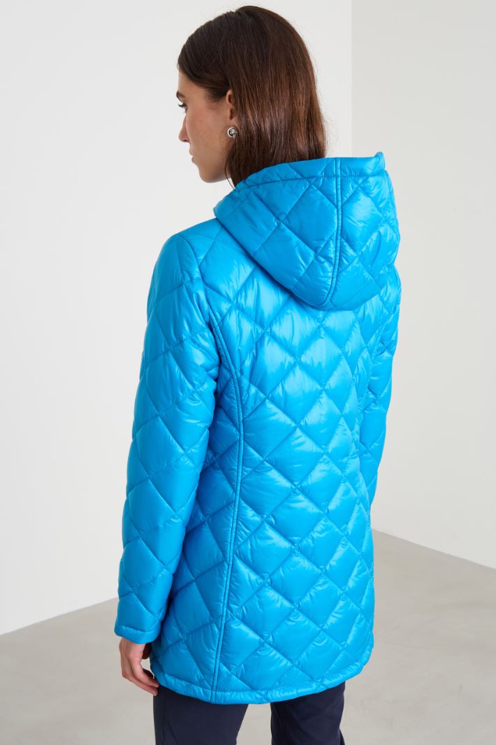 Slim fit diamond pattern puffer jacket Intrend - 3