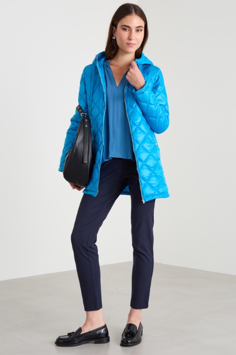 Slim fit diamond pattern puffer jacket Intrend