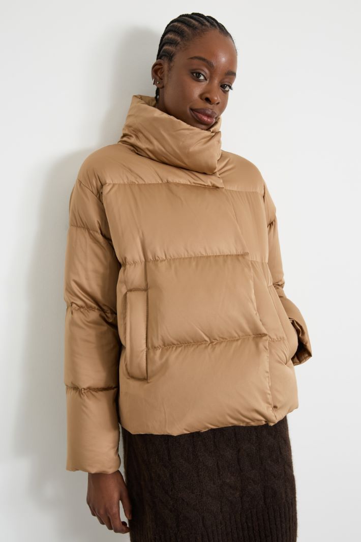 Water-repellent satin down jacket Intrend - 2