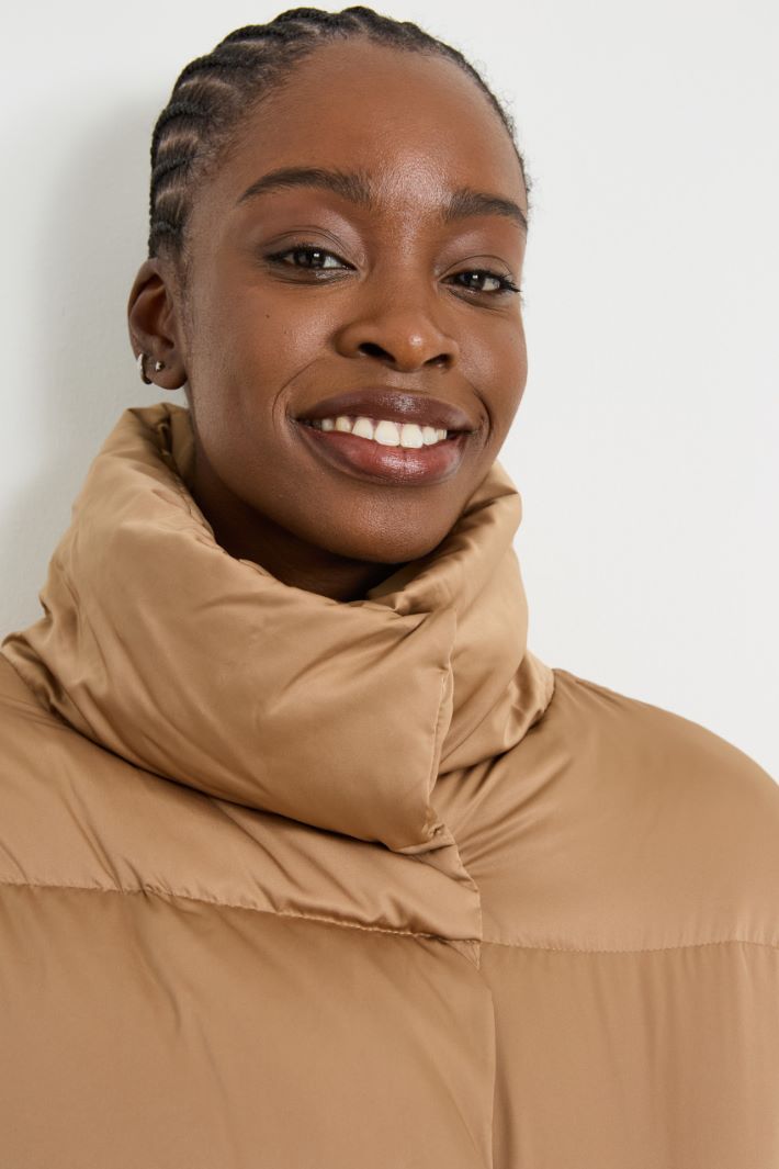 Water-repellent satin down jacket Intrend - 4