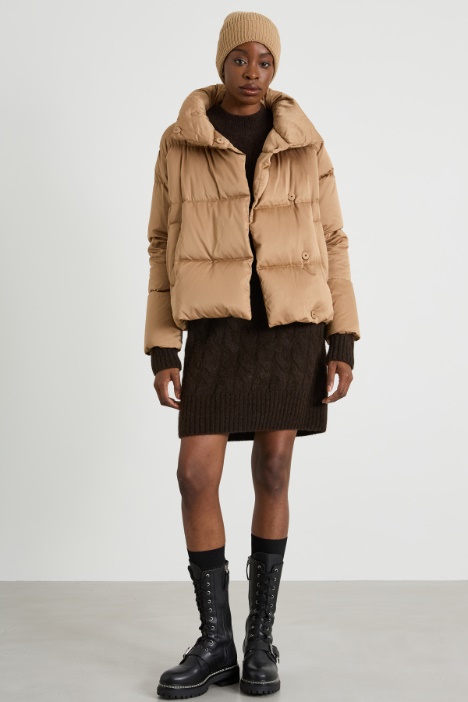 Water-repellent satin down jacket Intrend