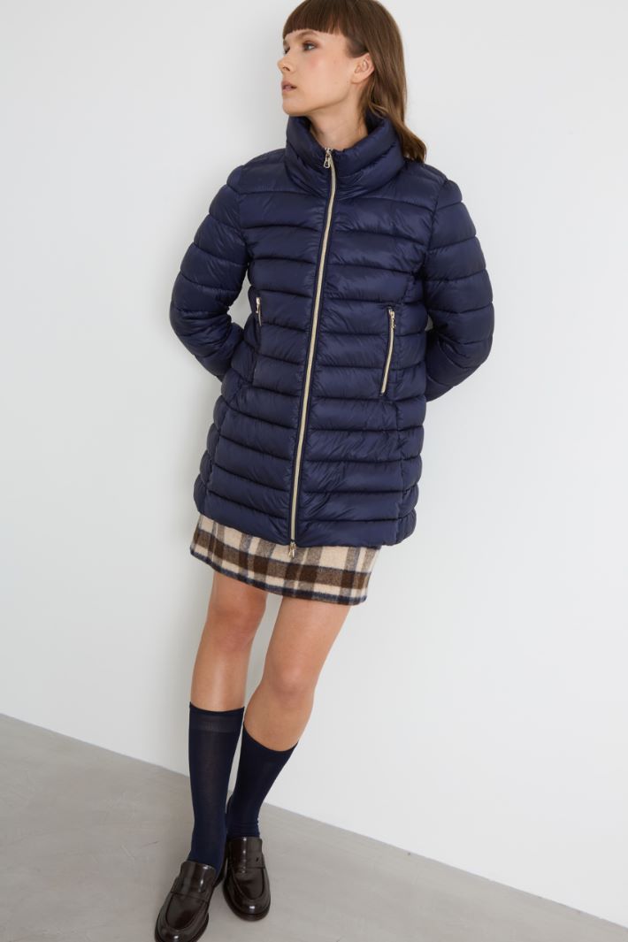 Quilted padded high neck jacket Intrend - 2