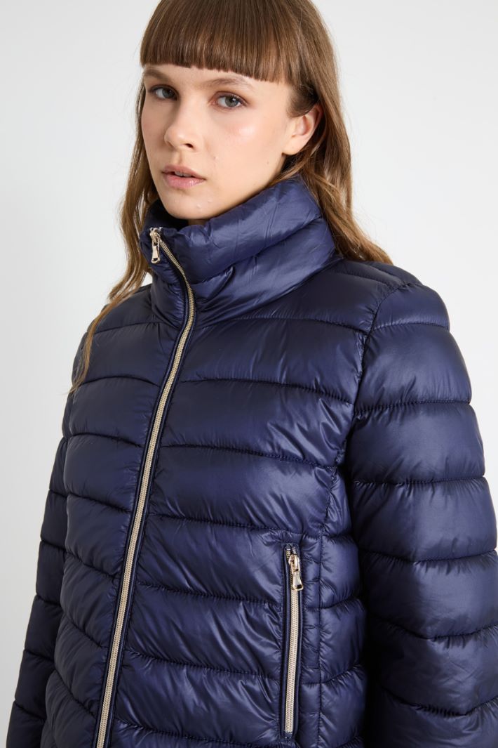 Quilted padded high neck jacket Intrend - 3
