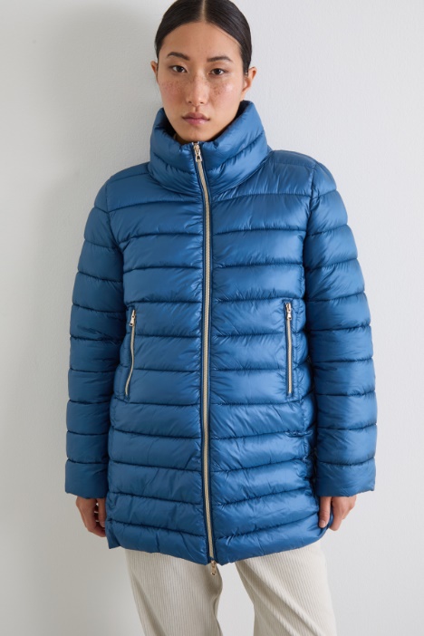 Imbottito trapuntato a collo alto