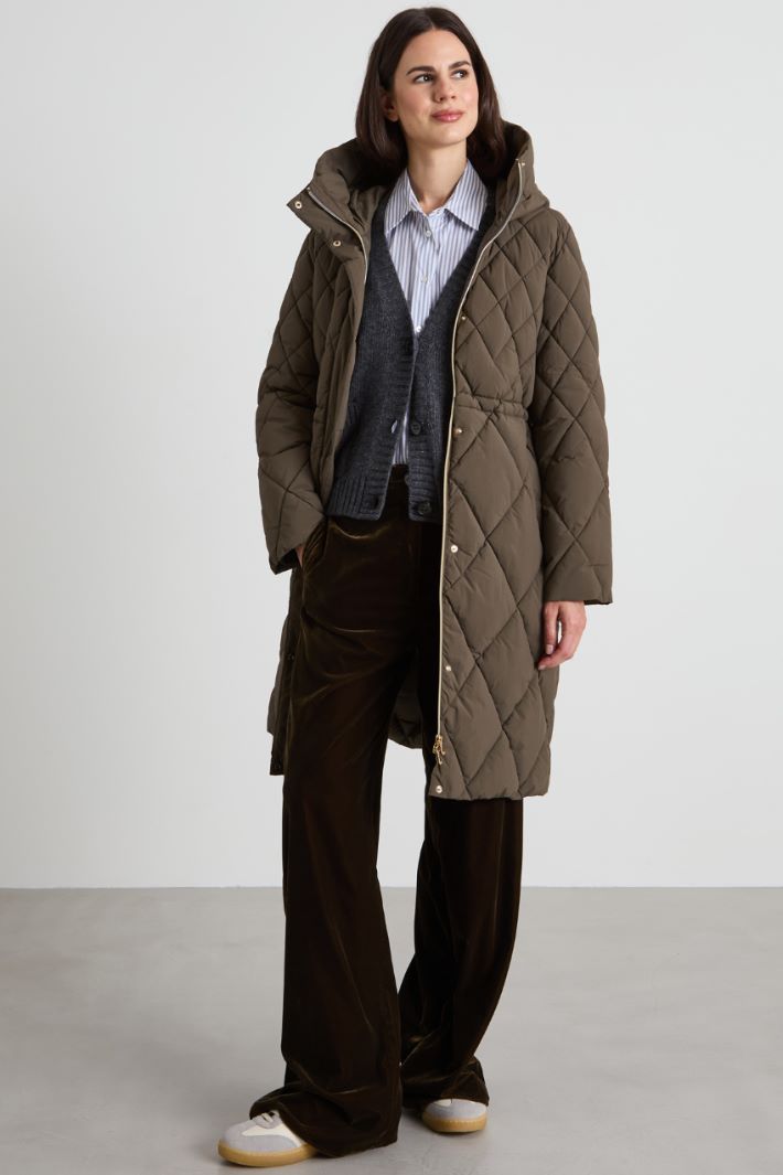 Padded coat with drawstring Intrend
