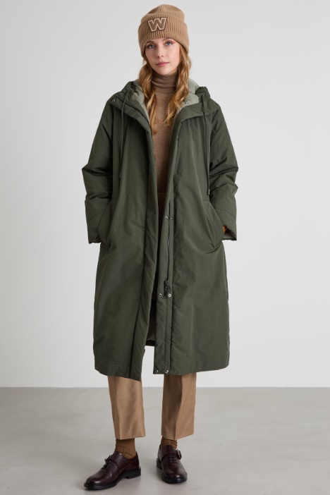 Parka reversibile in cotone tecnico Intrend