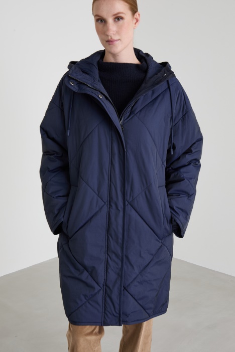 Imbottito lungo in taffetà