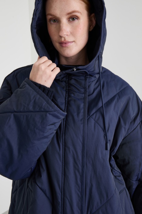 Imbottito lungo in taffetà