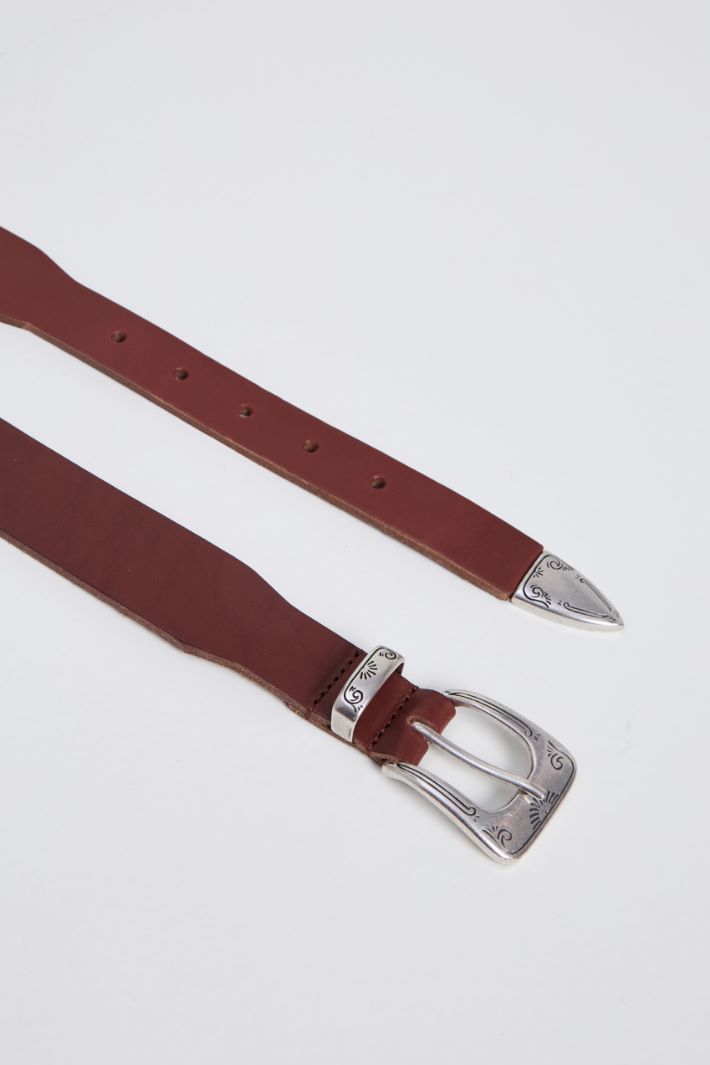 Engraved buckle belt Intrend - 3