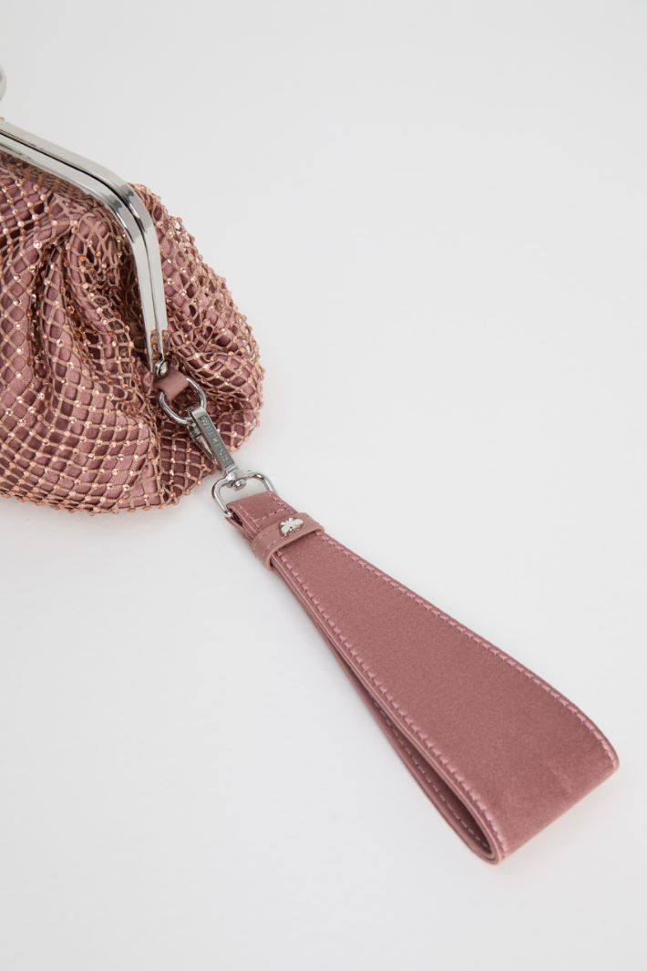 Mini clutch in mesh and rhinestones Intrend - 4