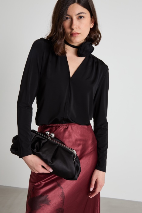 Clutch allungata in raso Intrend - 3