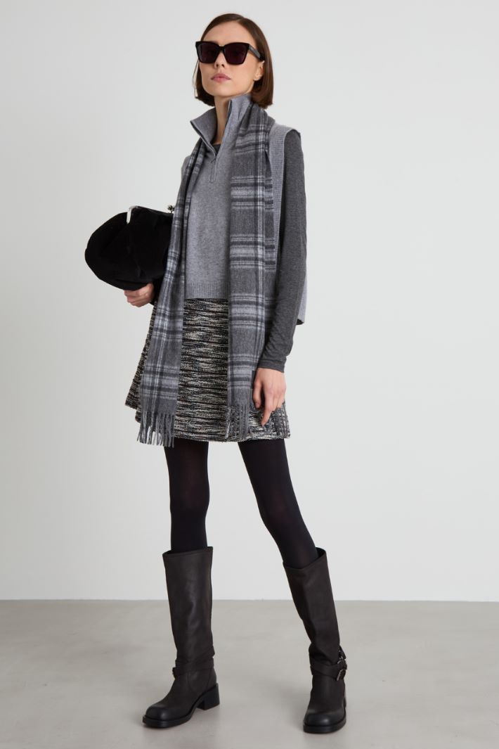 Tartan cashmere scarf Intrend