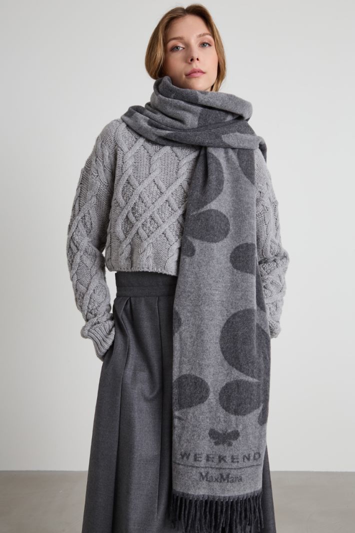 Jacquard wool scarf Intrend