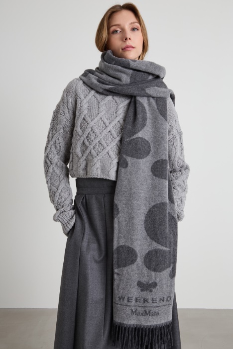Jacquard wool scarf Intrend