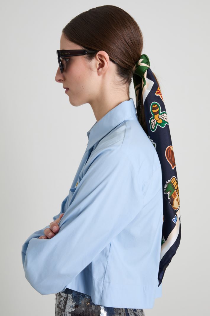 Printed silk foulard Intrend - 2