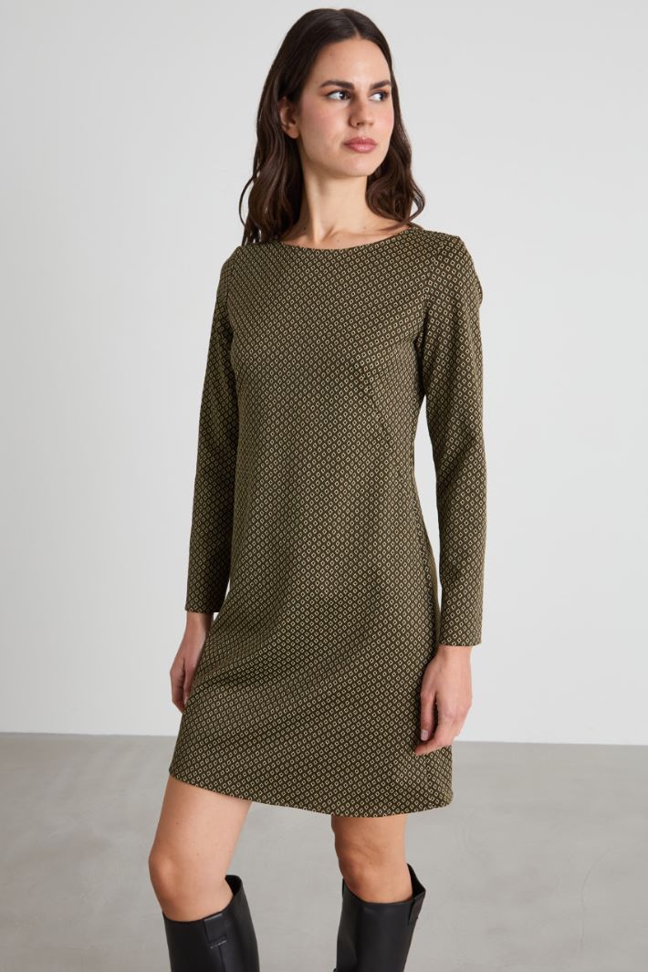 Jacquard jersey dress Intrend - 2