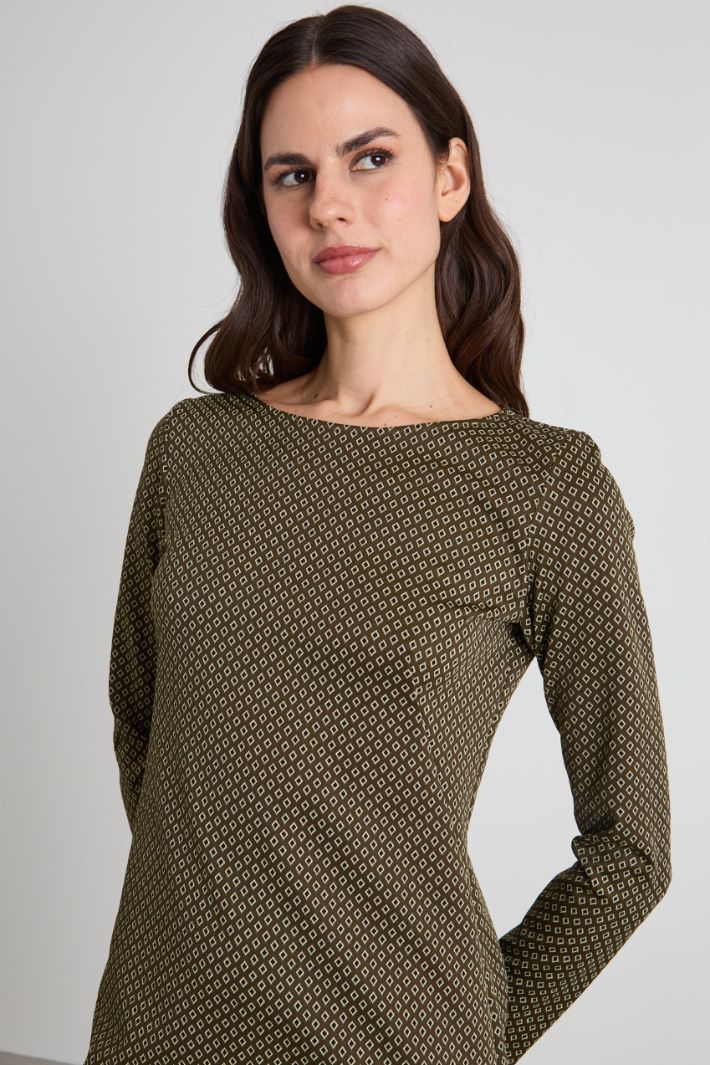 Jacquard jersey dress Intrend - 4
