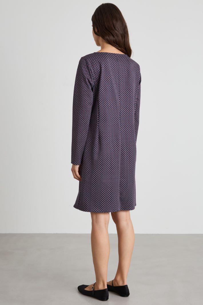 Jacquard jersey dress Intrend - 3
