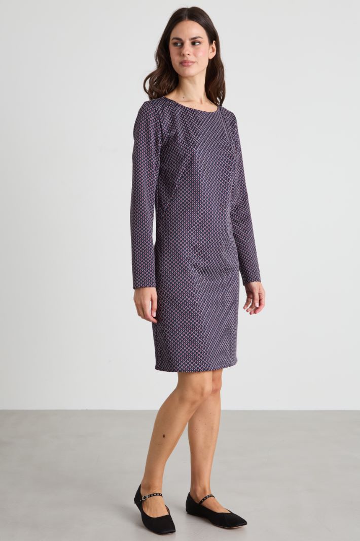 Jacquard jersey dress Intrend - 2