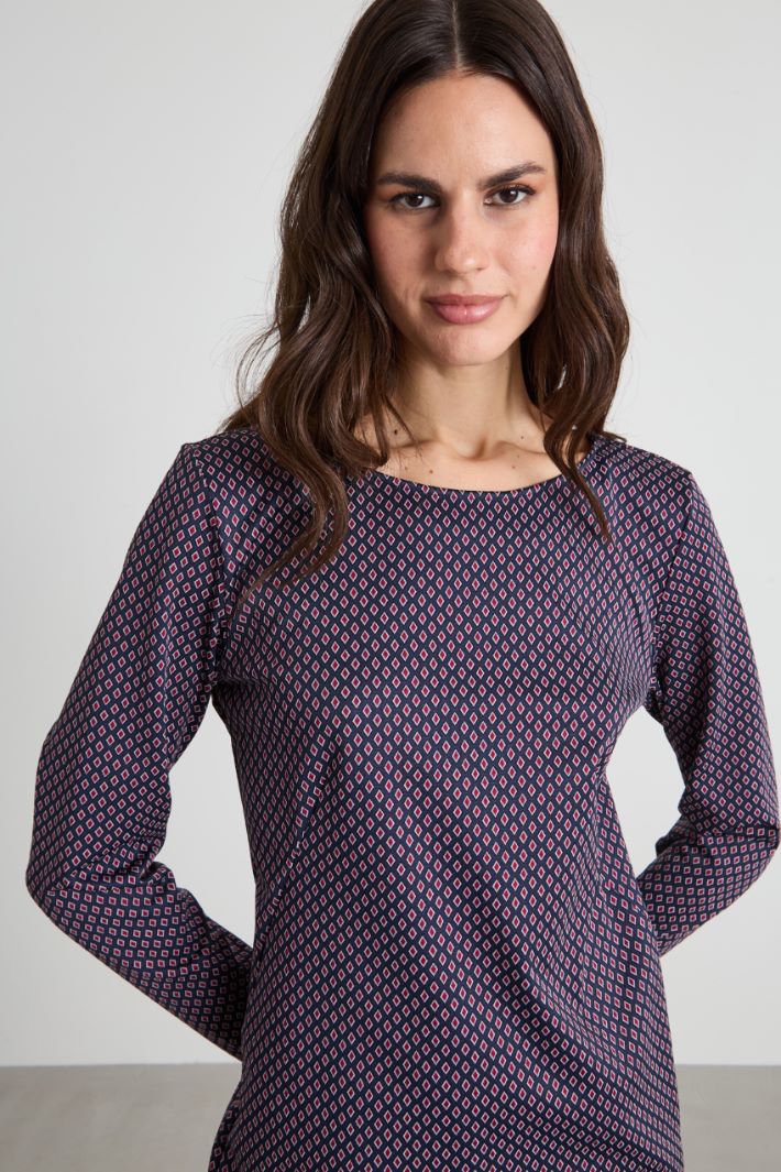 Jacquard jersey dress Intrend - 4