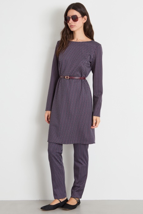 Abito in jersey jacquard Intrend