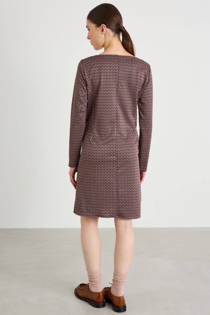 Jacquard jersey dress Intrend - 3