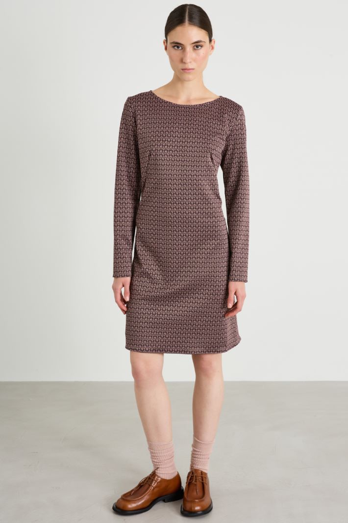 Jacquard jersey dress Intrend - 2