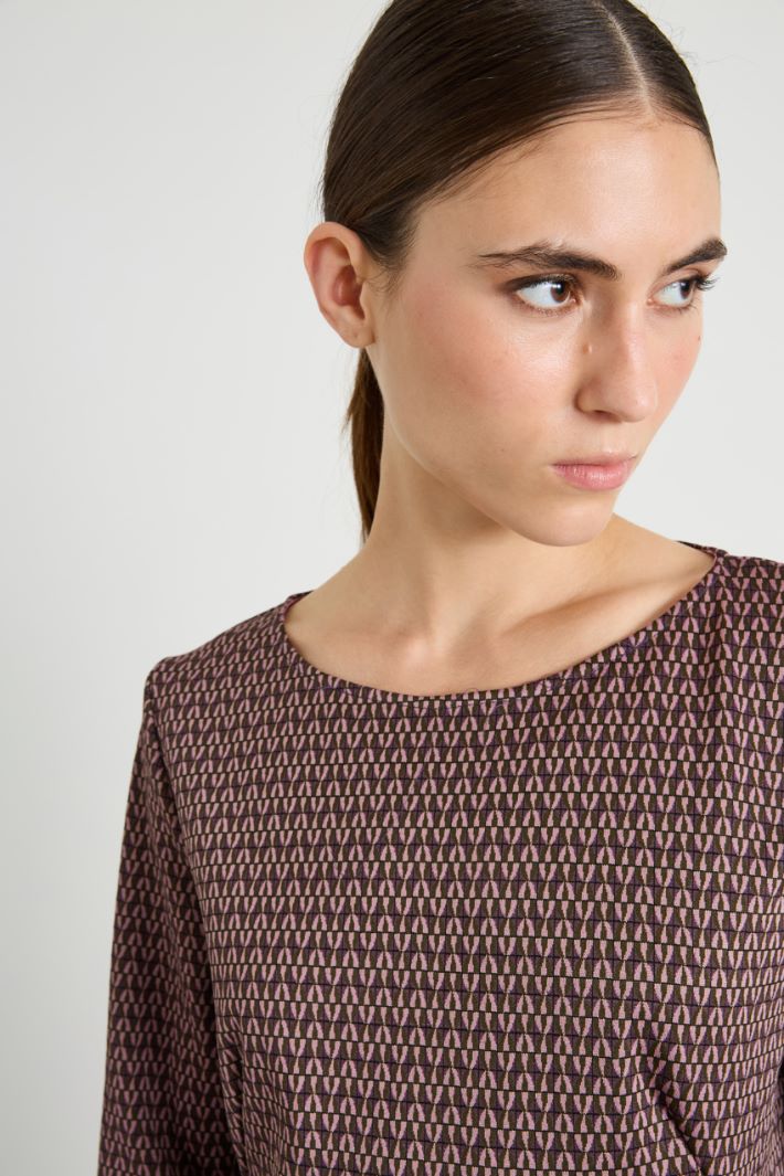 Jacquard jersey dress Intrend - 4