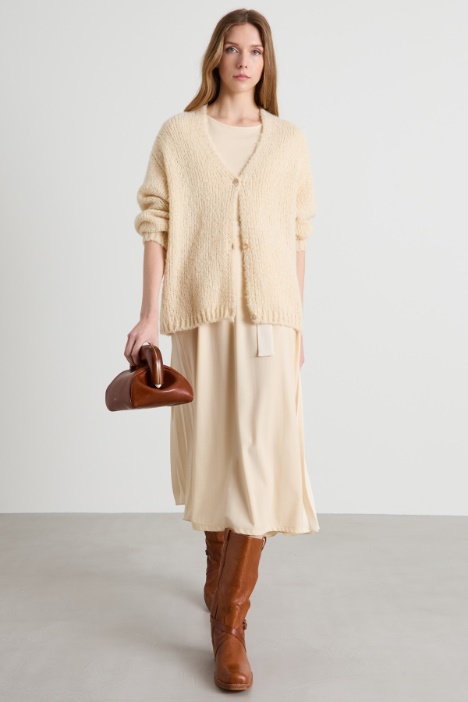 Dress with satin inserts Intrend
