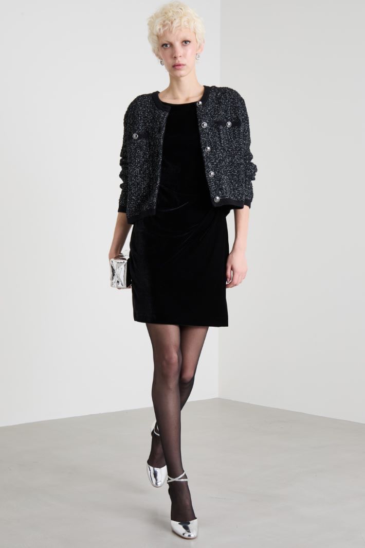 Velvet dress Intrend