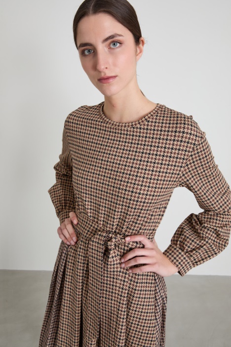 Abito in jersey stampato