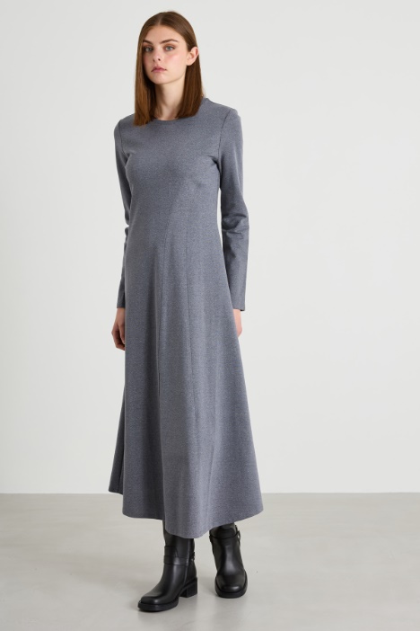 Vestido evasé de punto