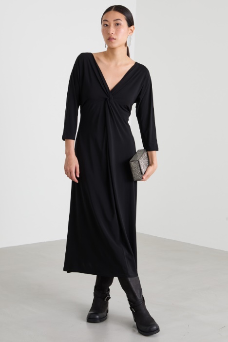 Midi dress in viscose blend jersey Intrend
