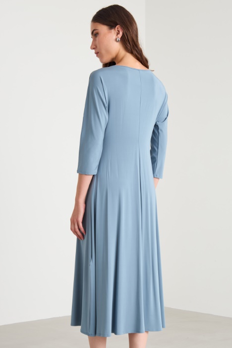 Abito midi in jersey misto viscosa