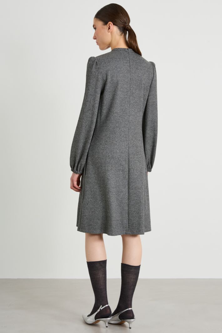 Short jacquard jersey dress Intrend - 3